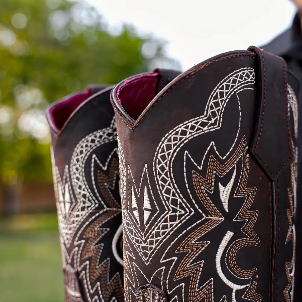 Bone Caiman Neck Leather Boots With 3D Lightweight Sole - Composite Toe