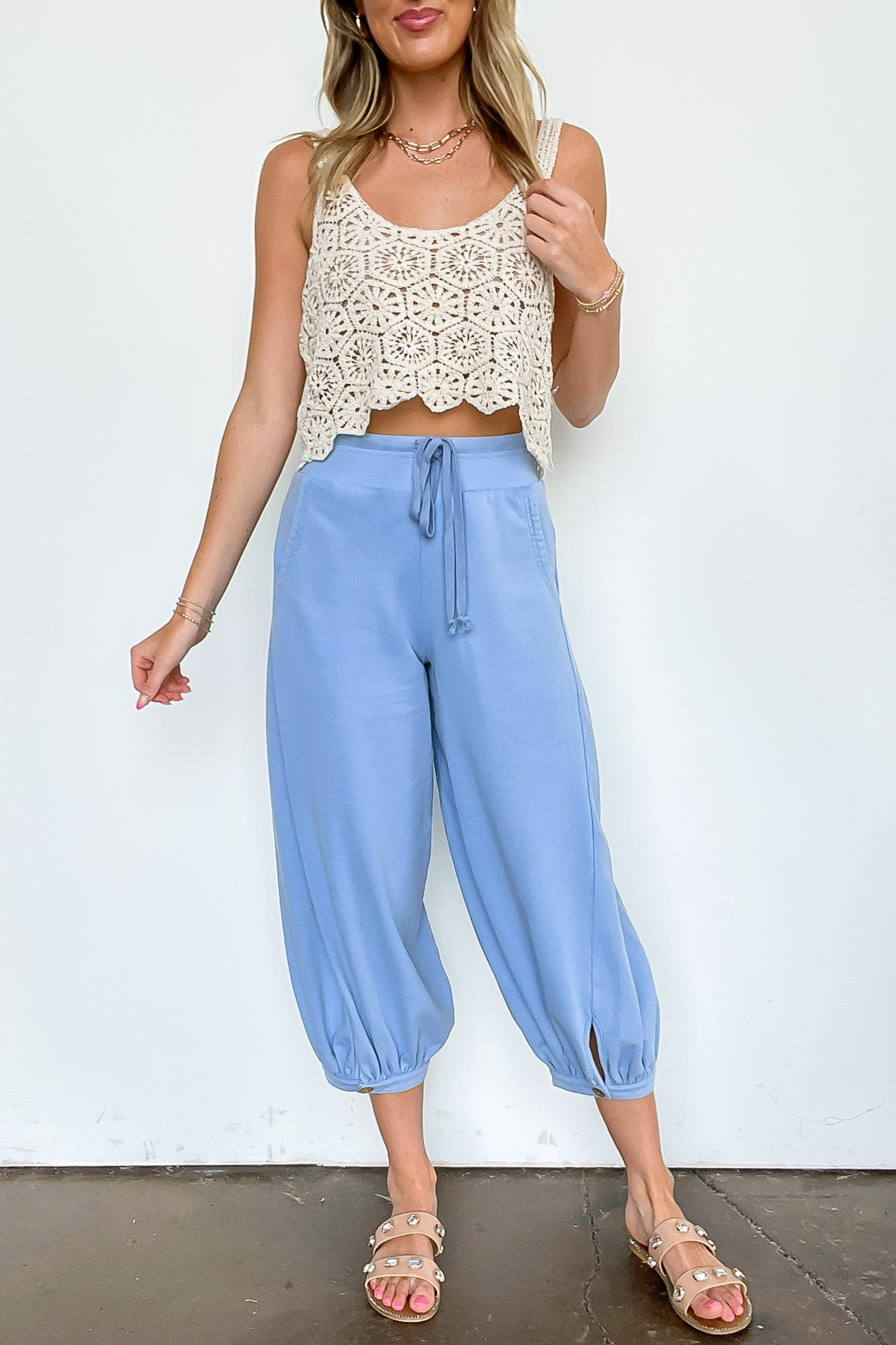 Acid Wash Bubble Pants