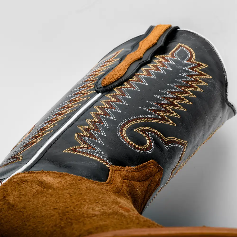 Honey Rough-Out Boots - Square