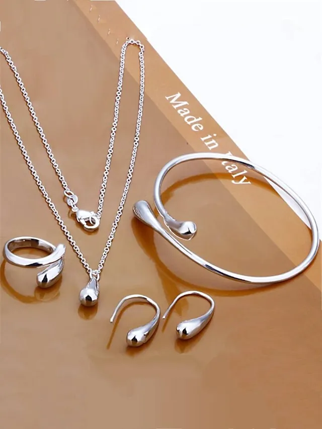 Women's necklace Chic & Modern Street Geometry Jewelry Sets / Silver / Fall / Winter / Spring / Summer