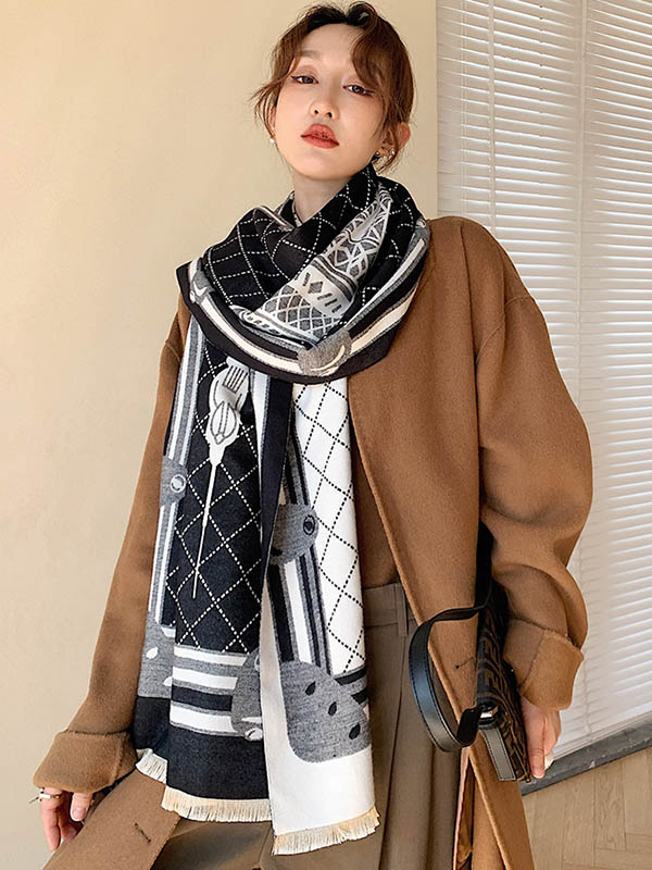 Original Warm Print Shawl&Scarf