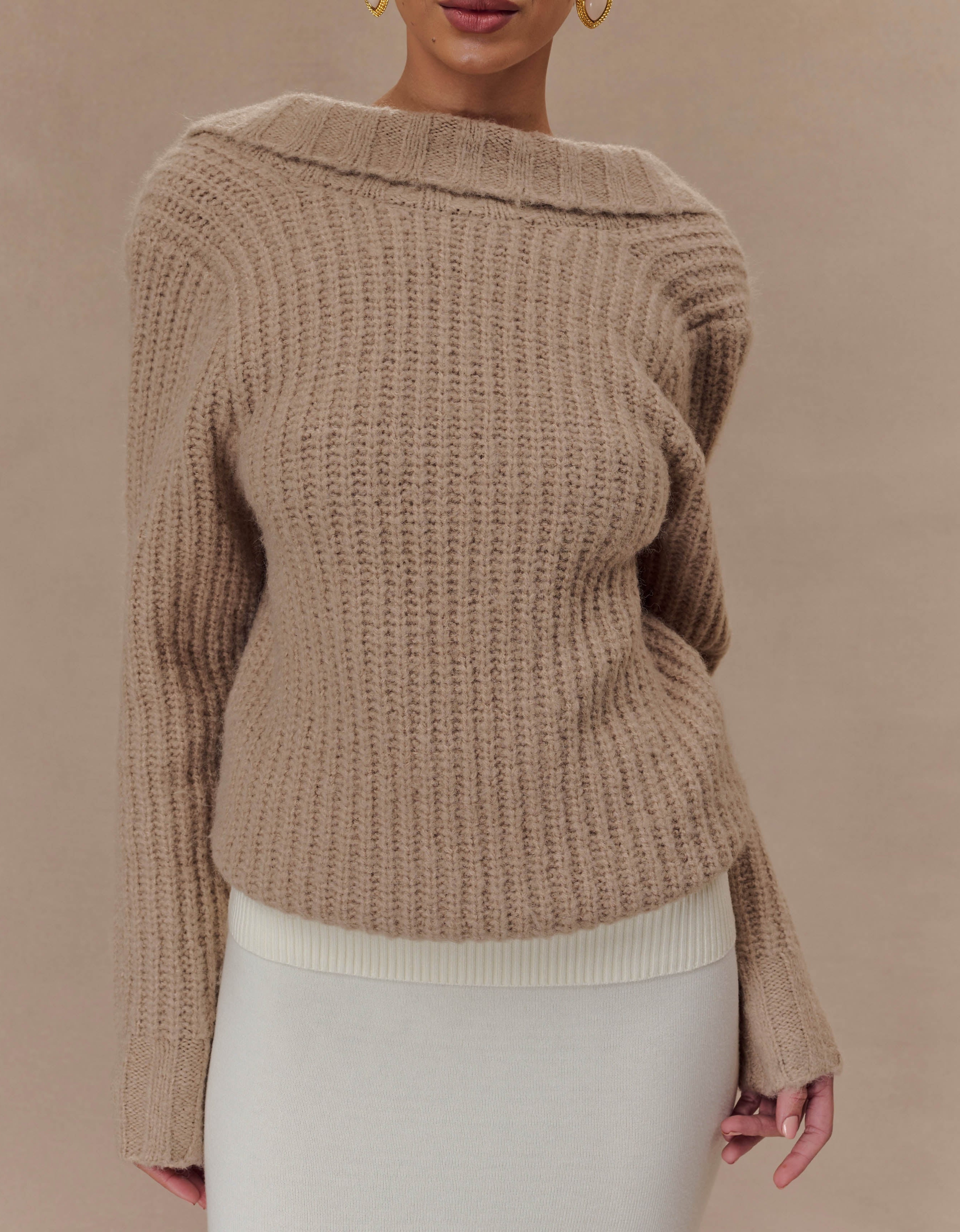 Marle Oversized Low Back Knit Jumper