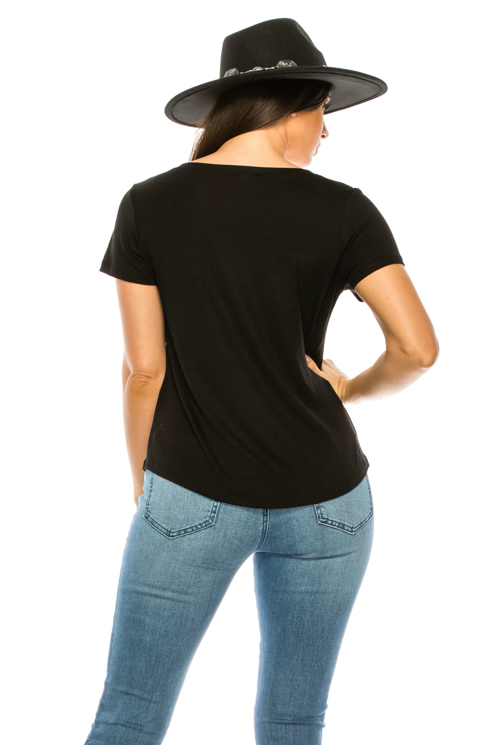 SKELETON HANDS V NECK TOP