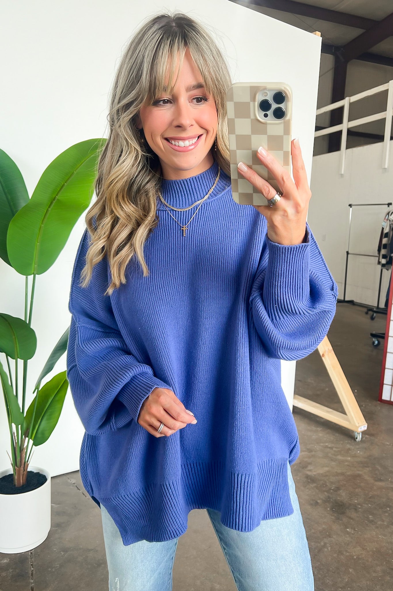 Simple Street Side Slit Oversized Sweater - BACK IN STOCK