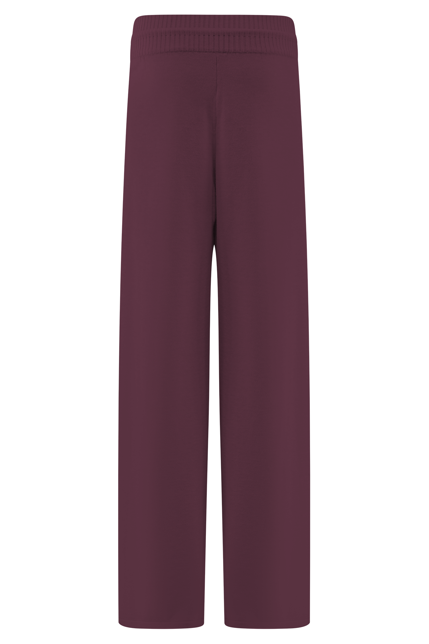 Merlot Knit Wide Leg Pants