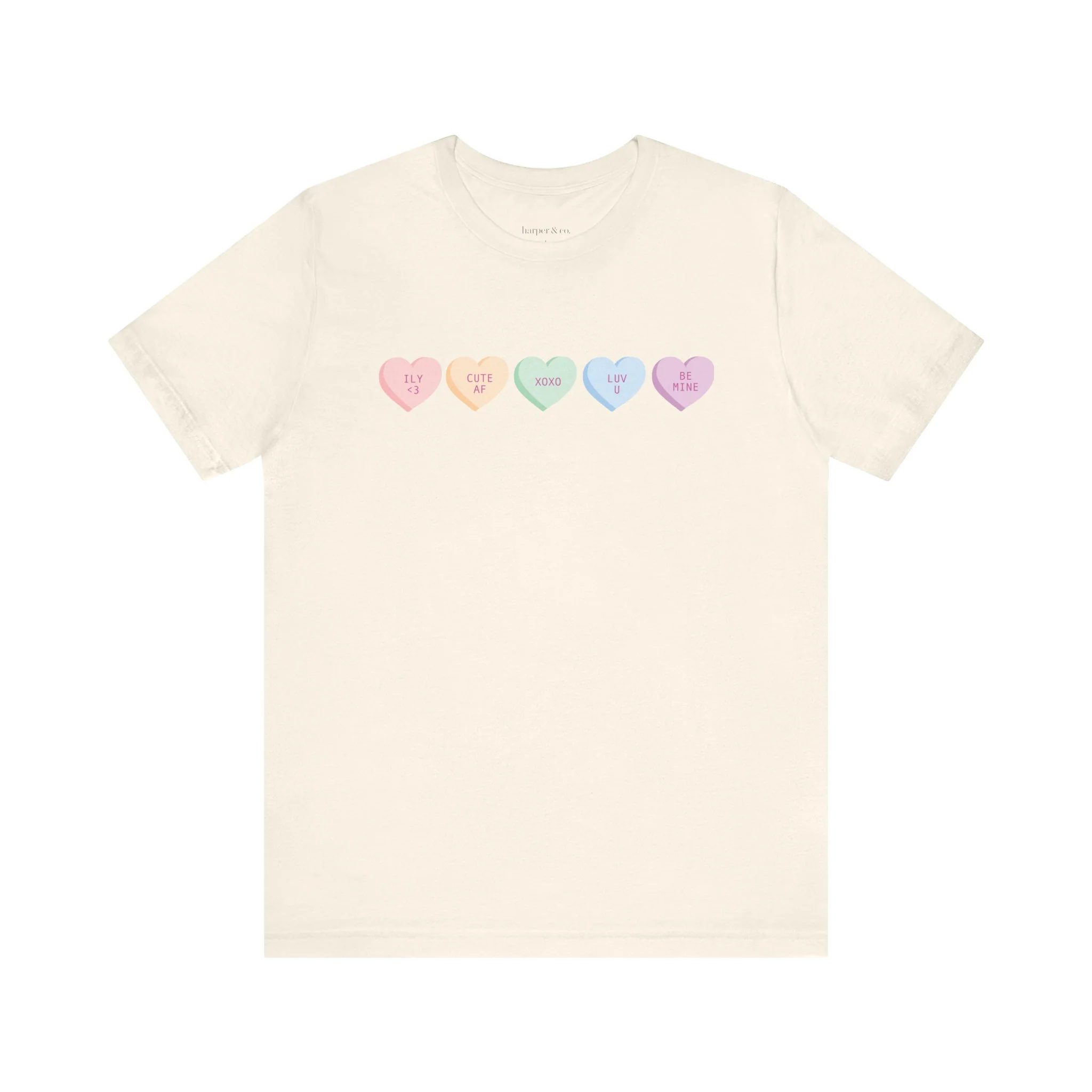 Convo Hearts Unisex Jersey Short Sleeve Tee