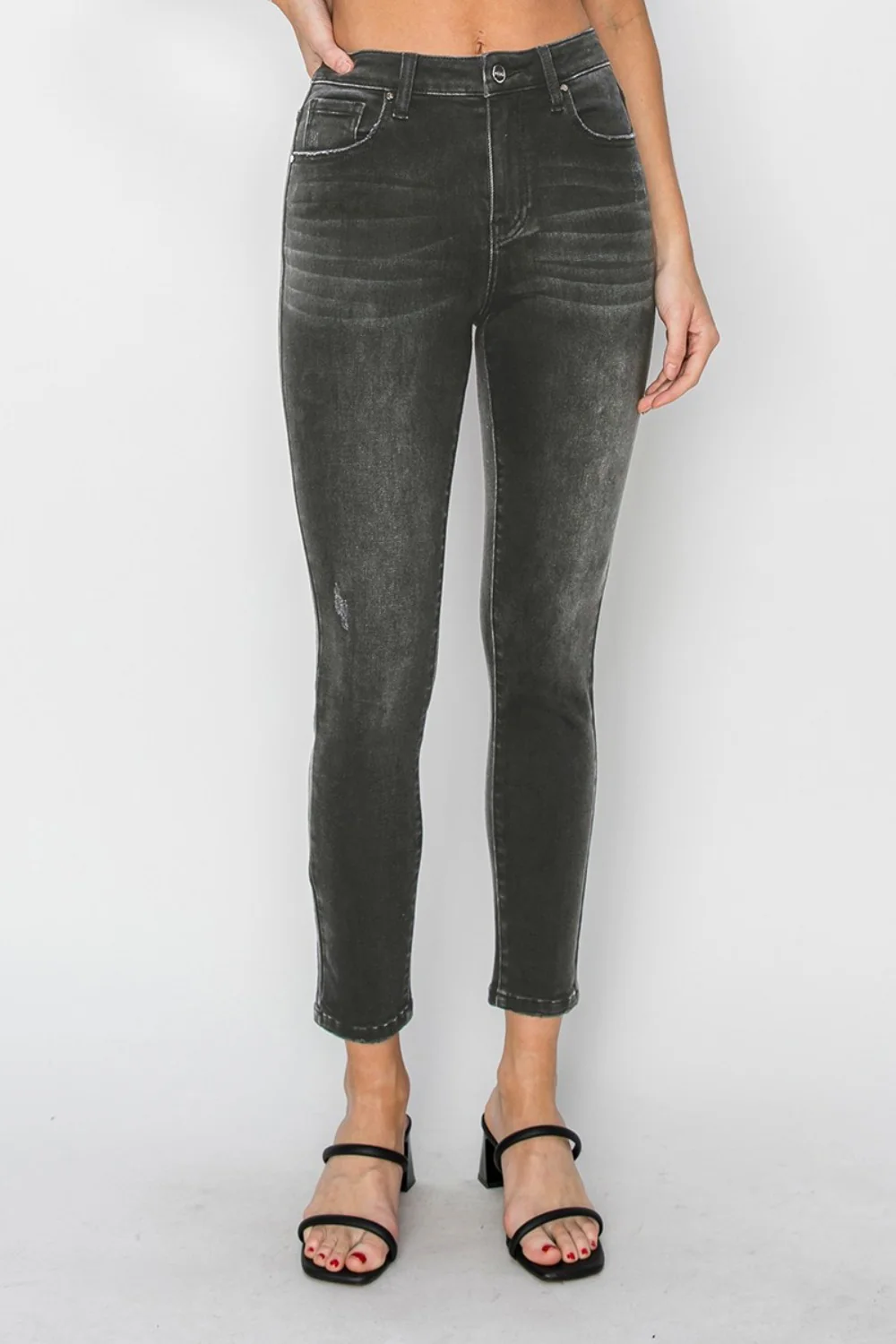 Full Size High Rise Ankle Skinny Jeans