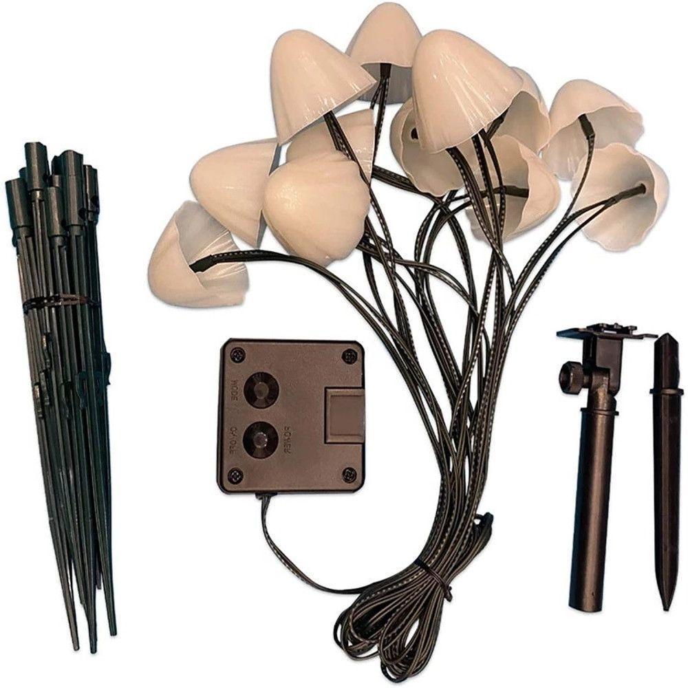 Small Mushroom Waterproof LED RGB Solar Lights Outdoor String Lights