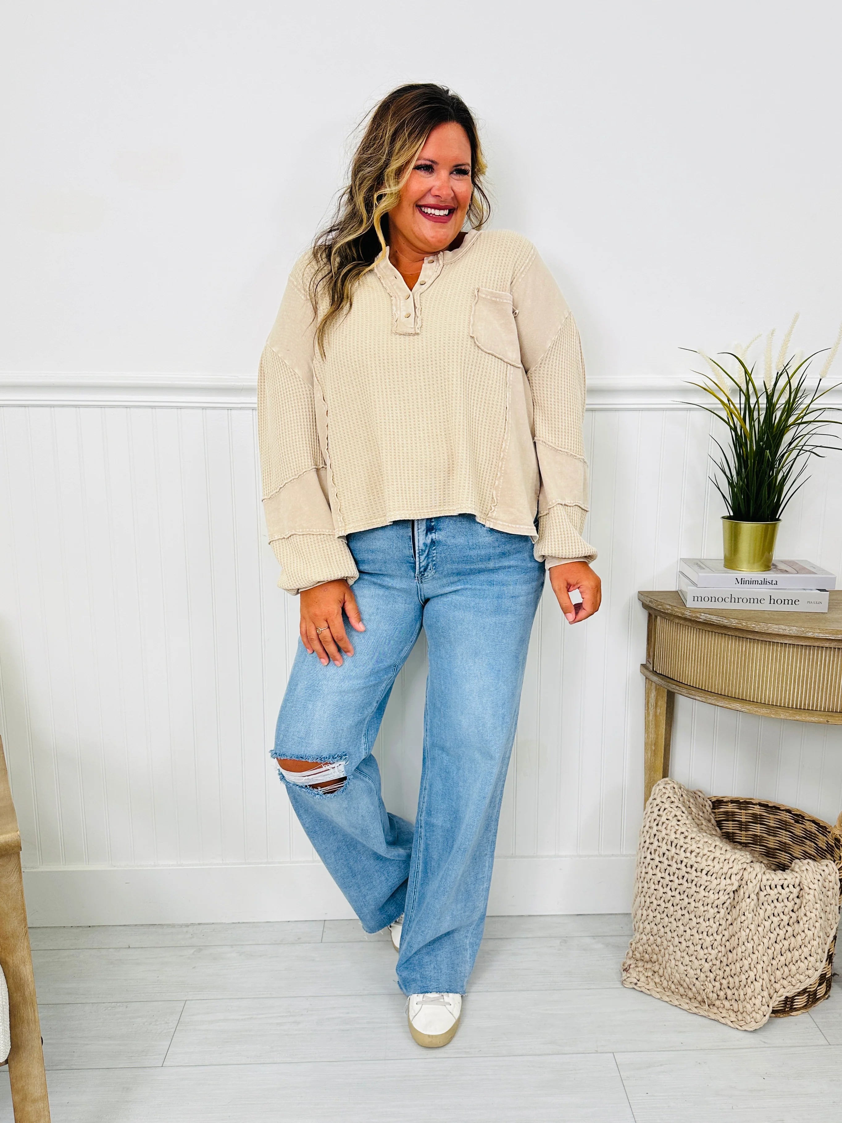 The Bee's Knees Tummy Control Wide Leg Jeans