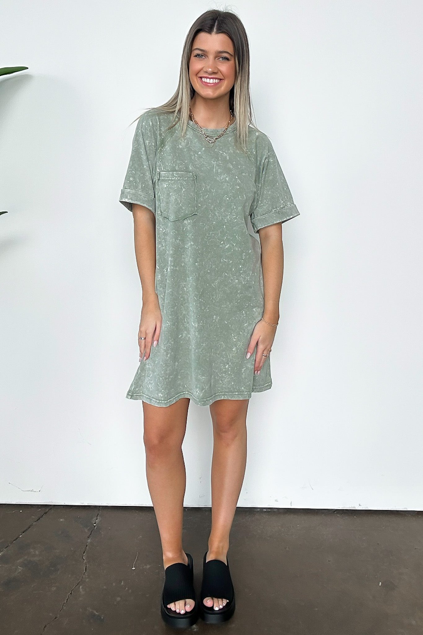 Short Sleeve Pocket T-Shirt Dress
