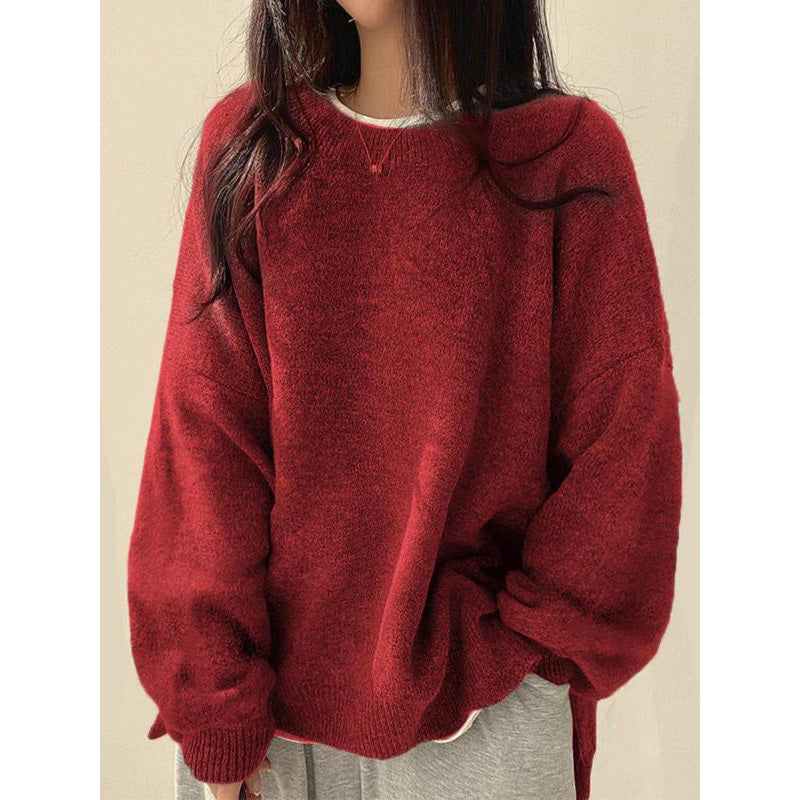 Cozy Split Hem Knit Sweater
