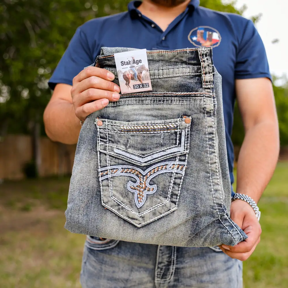 Men’s SA-002 Boot Cut Vintage Blue Jean