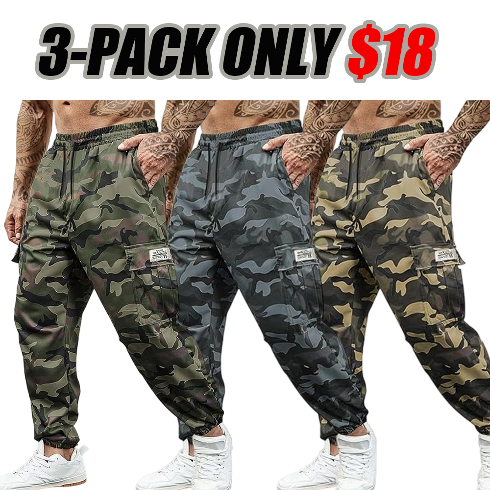 Men's Multi - Pocket Streetwear Cargo Pants - Rugged Durable Construction