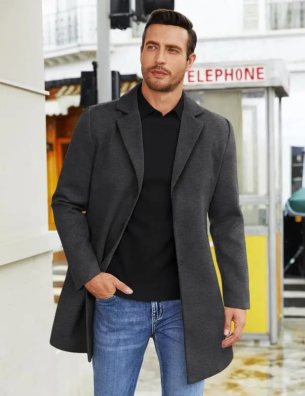 🔥Last Day 95% OFF🔥Men's Wool Blend Overcoat