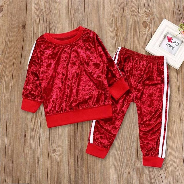 Long Sleeve-o-Neck Girl Clothing Set