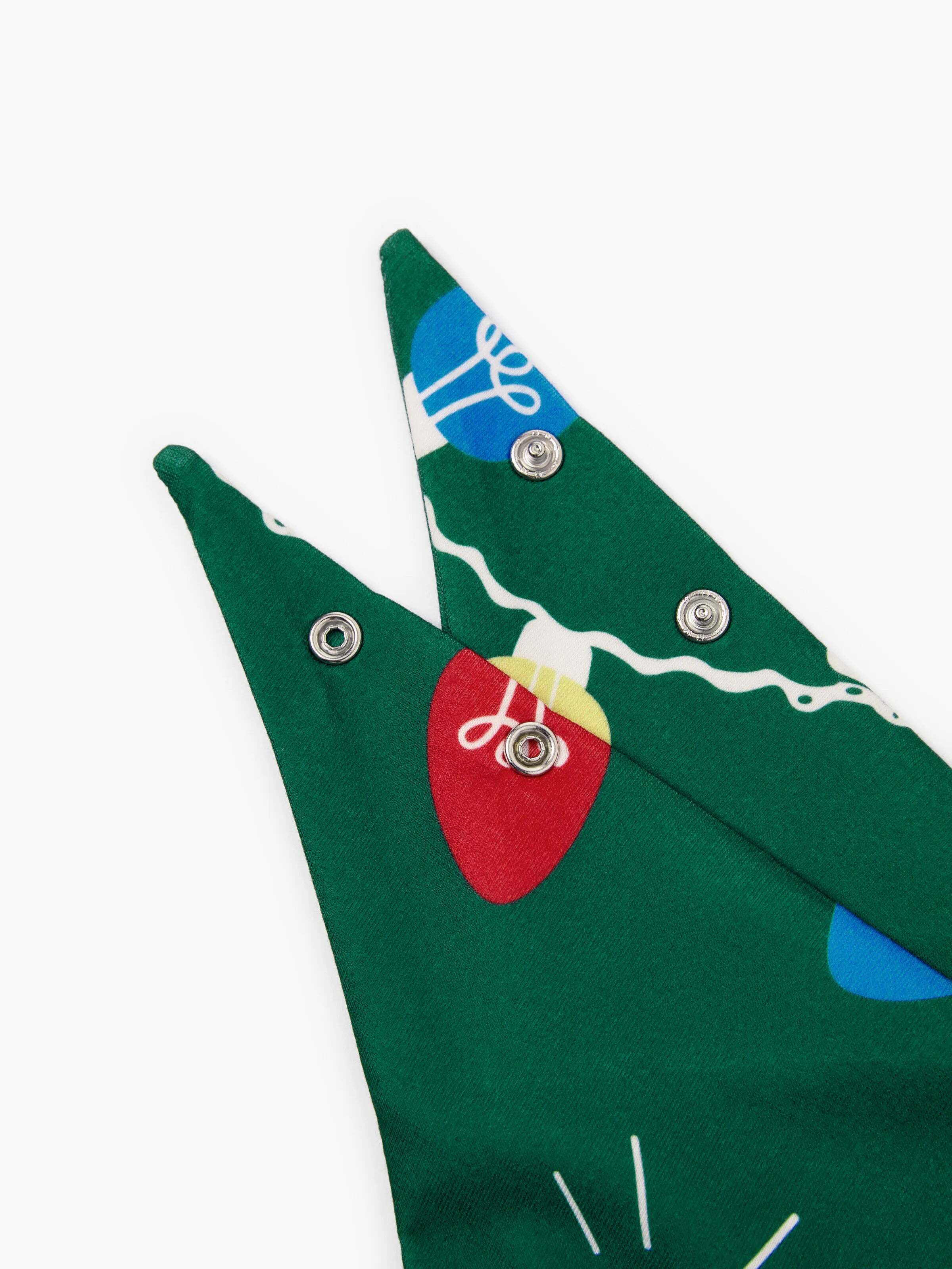 Christmas Matching Family Pajamas Set Reindeer Green Print PJS with Christmas Socks Green