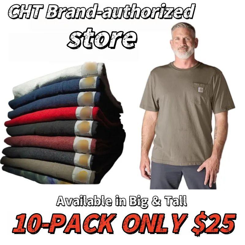 🔥Last Day Promotion!CHT Men's K87 Workwear Loose Fit Heavyweight Short-Sleeve Pocket T-Shirt (Also Available in Big & Tall)