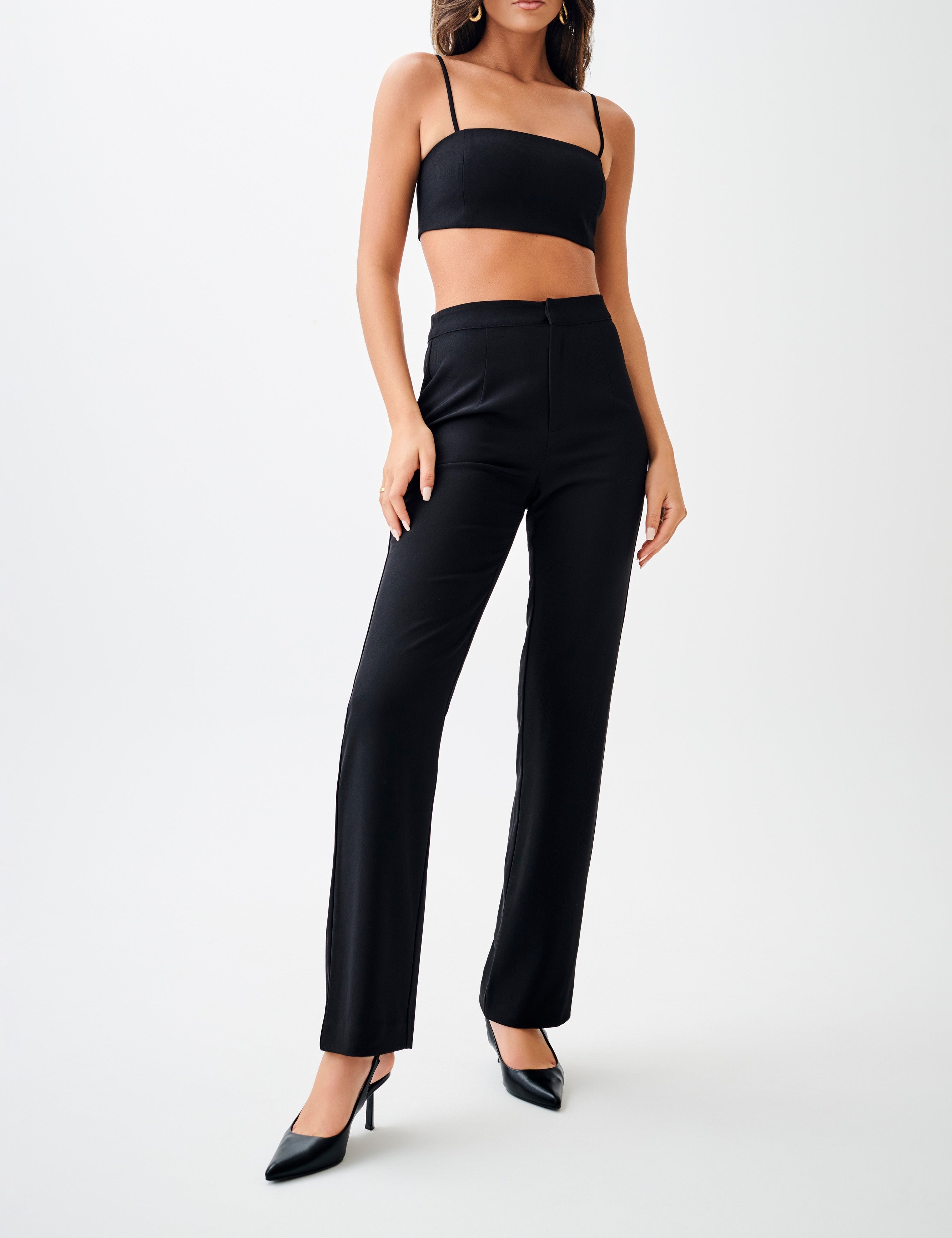 Black Straight Leg Pant