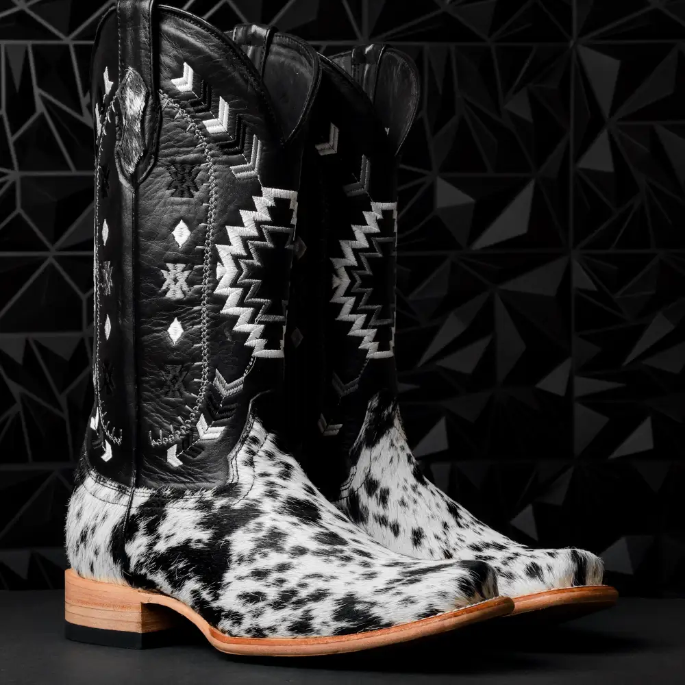 Genuine Cowhide Boots - Cutter Toe