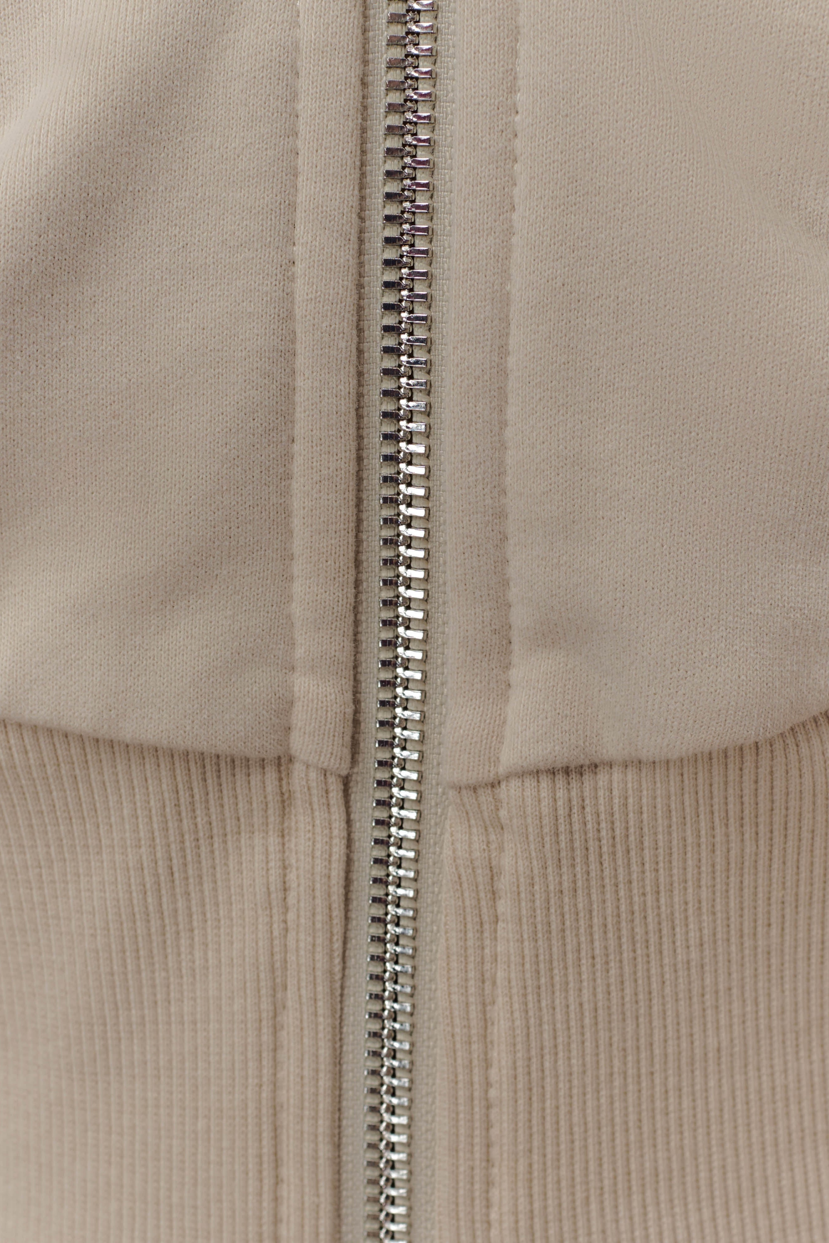 Stone Zip Front Hoodie