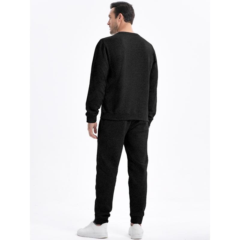 Men’s Classic Jacquard 2-Piece Tracksuit Set