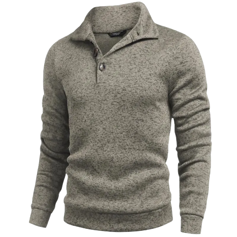 Men's Fitted Long Sleeve Turtleneck Pullover Sweater