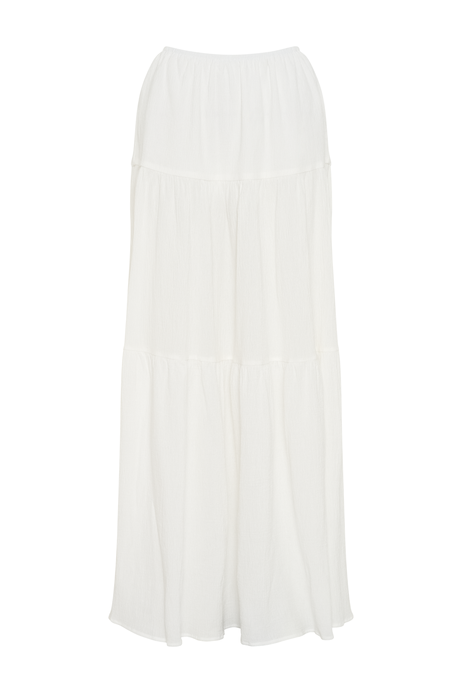White Cotton Maxi Skirt