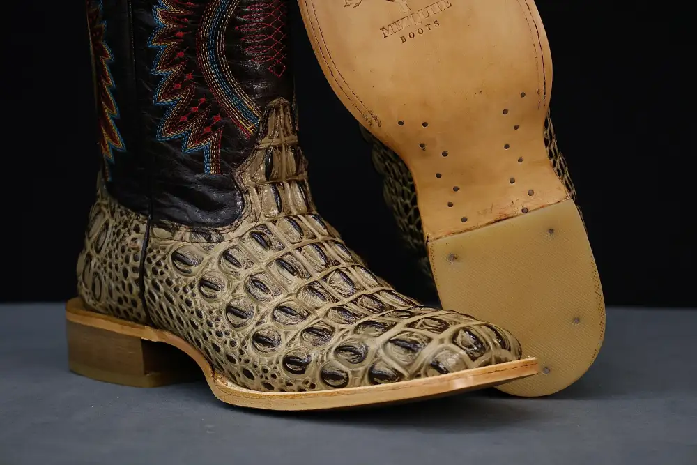 Men’s Orix Caimán Back Leather Boots — Square Toe