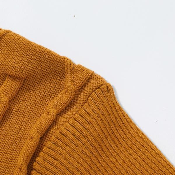 Men's Turtleneck Warm Sweater, Vintage Cable Knit Style