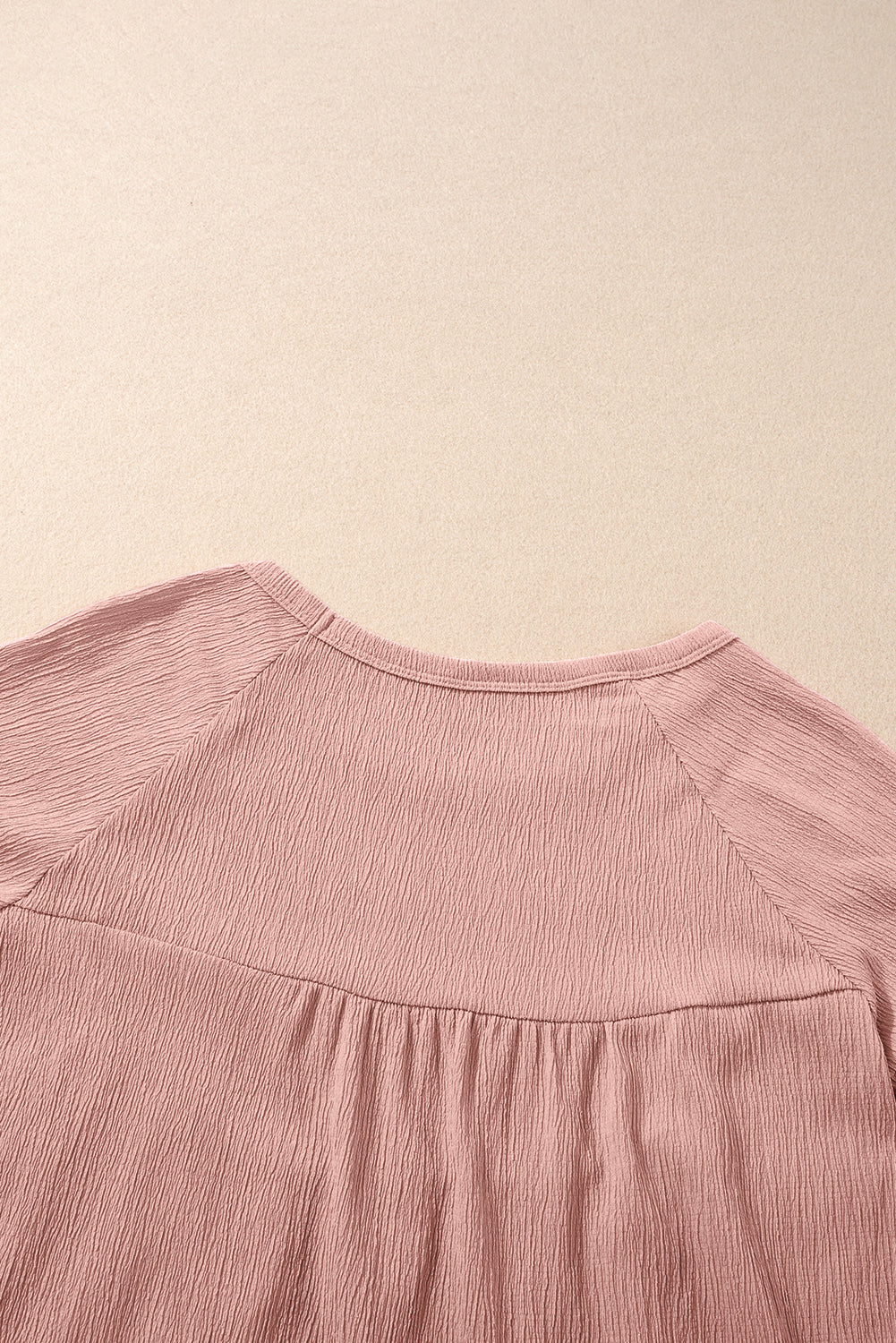 Solid Short Sleeve Ruffle Hem Top