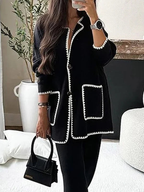 ✨ Chic & Classy Two-Piece Suit Set for Women – Elegant Blazer & Pants Outfit ✨