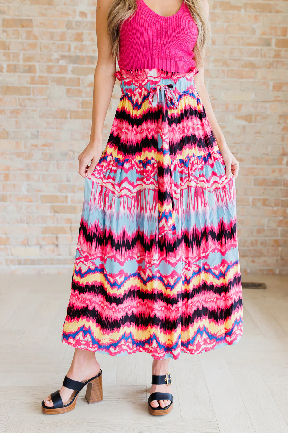 Watch Me Twirl Abstract Skirt