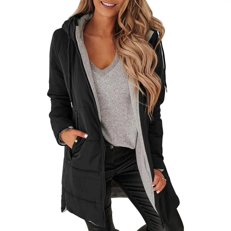 Womens Warm Puffer Down Jacket Hooded