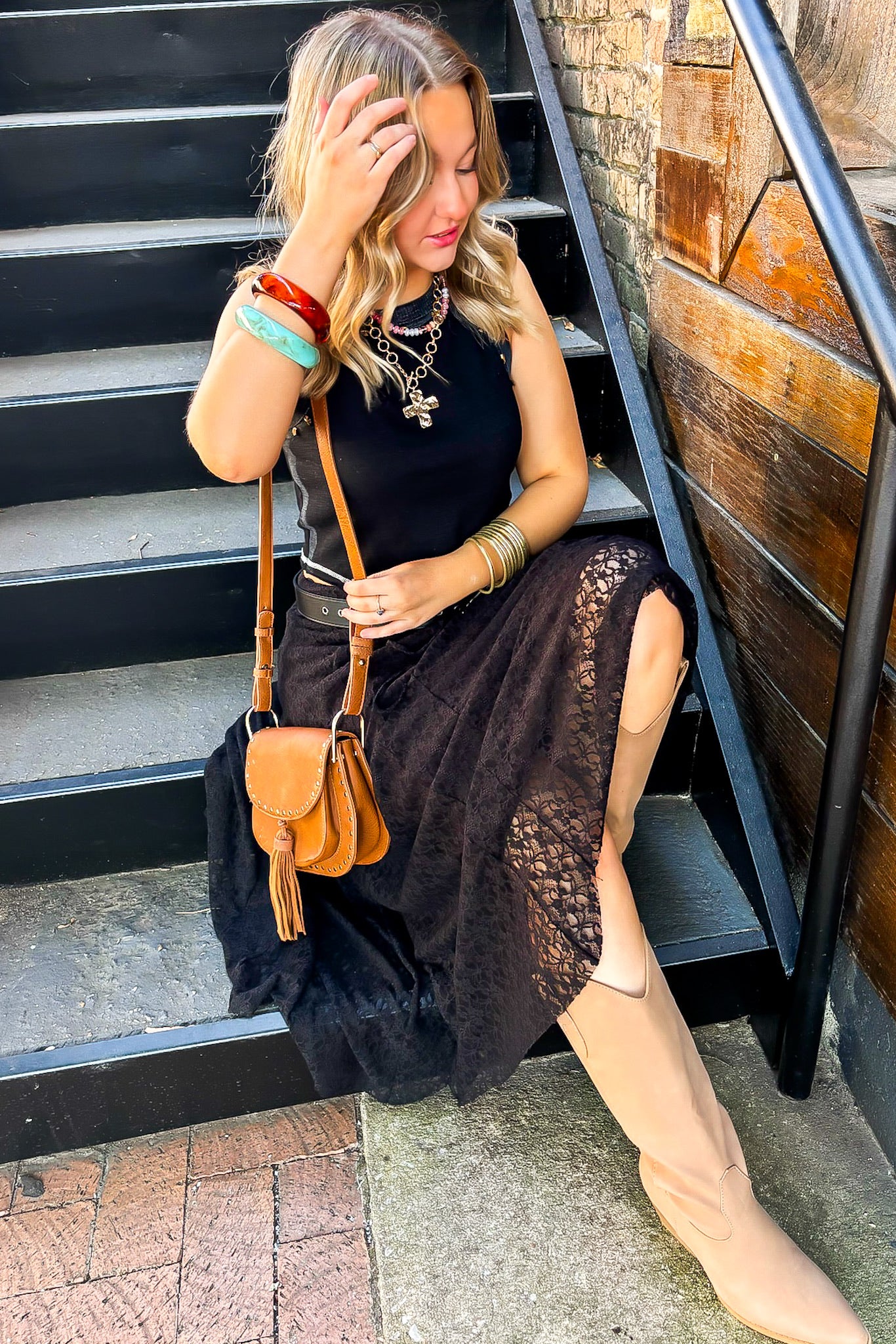 Lace Maxi Skirt