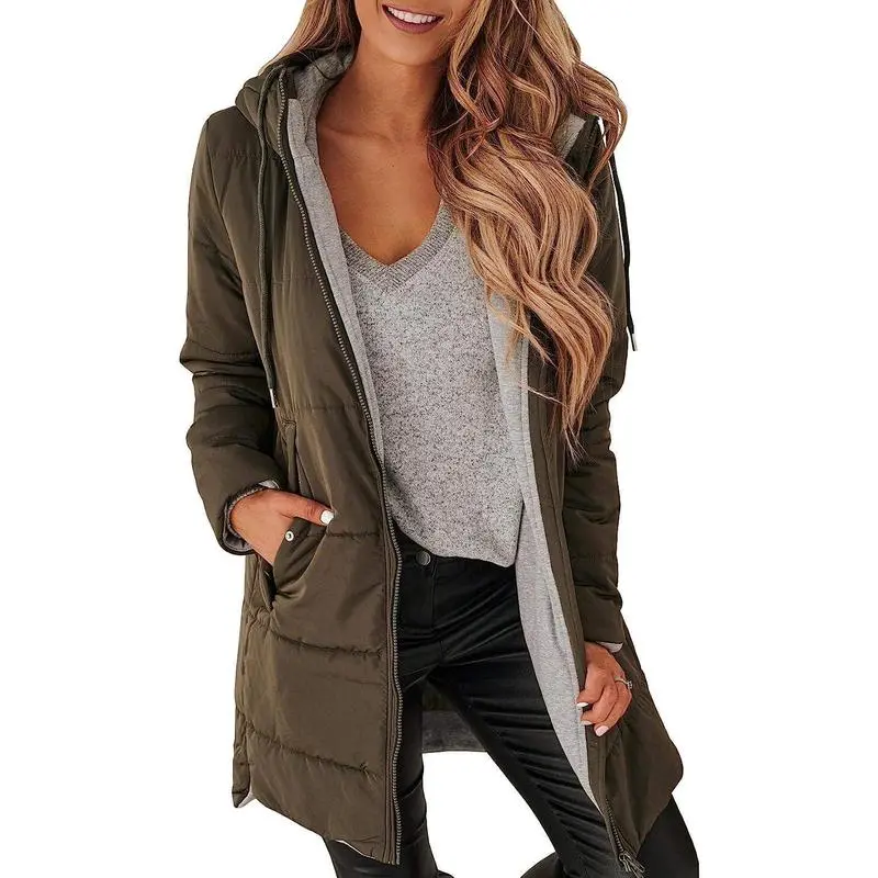 Womens Warm Puffer Down Jacket Hooded