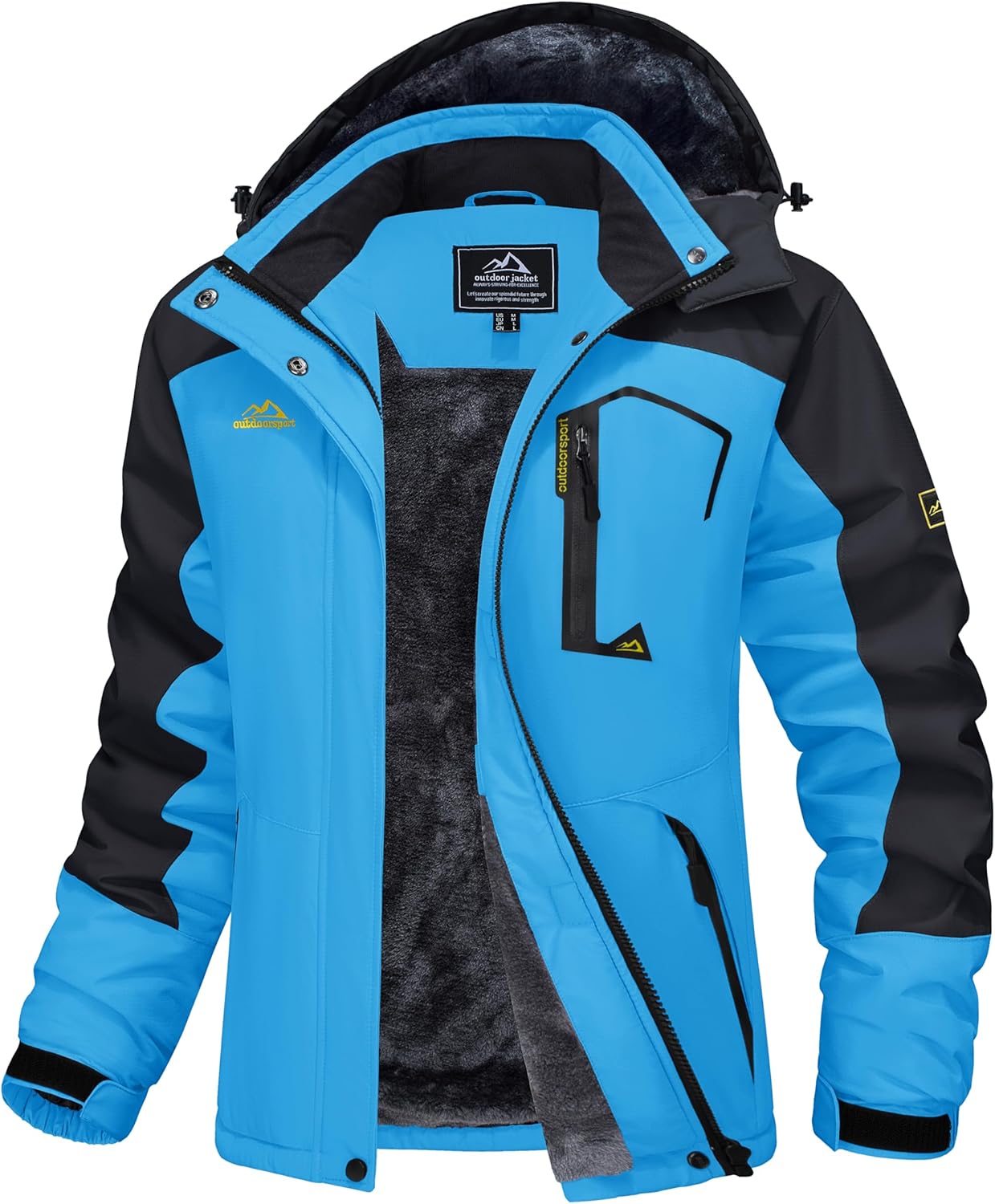 Ski Jacket Waterproof Insulated Snow Coat with Hood