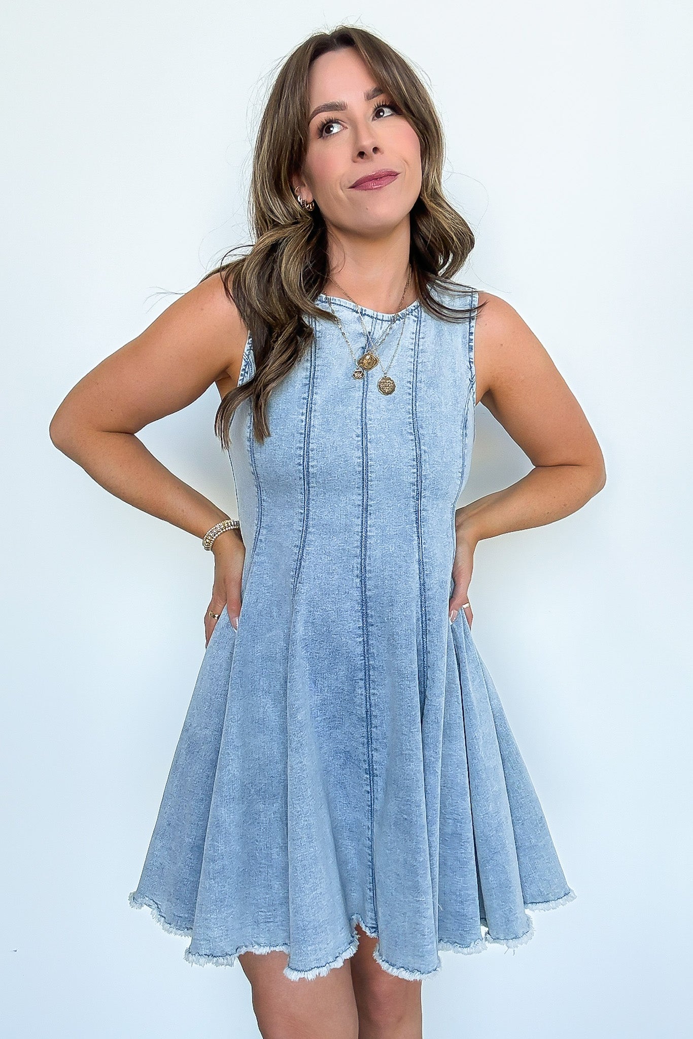 Darling Forecast Denim Dress