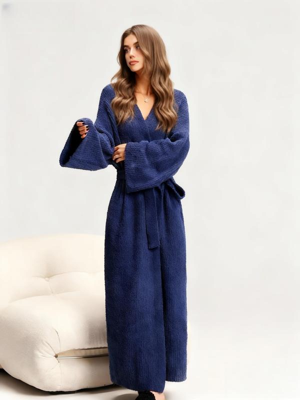 Women's Double-Sided Plush Robe - Soft