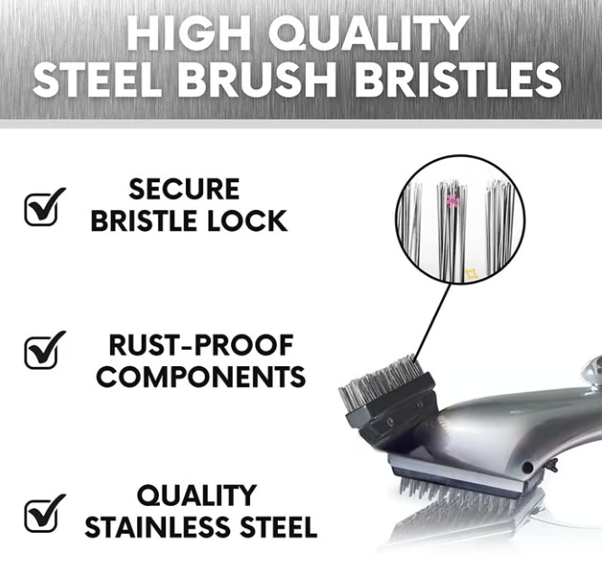 Outdoor BBQ Steam Cleaning Brush