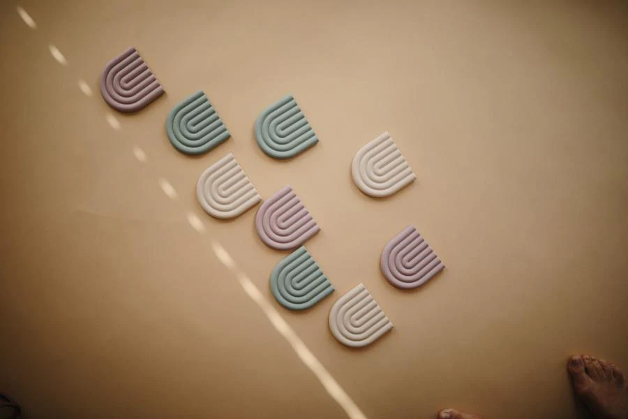 Rainbow Teether (Cambridge Blue)