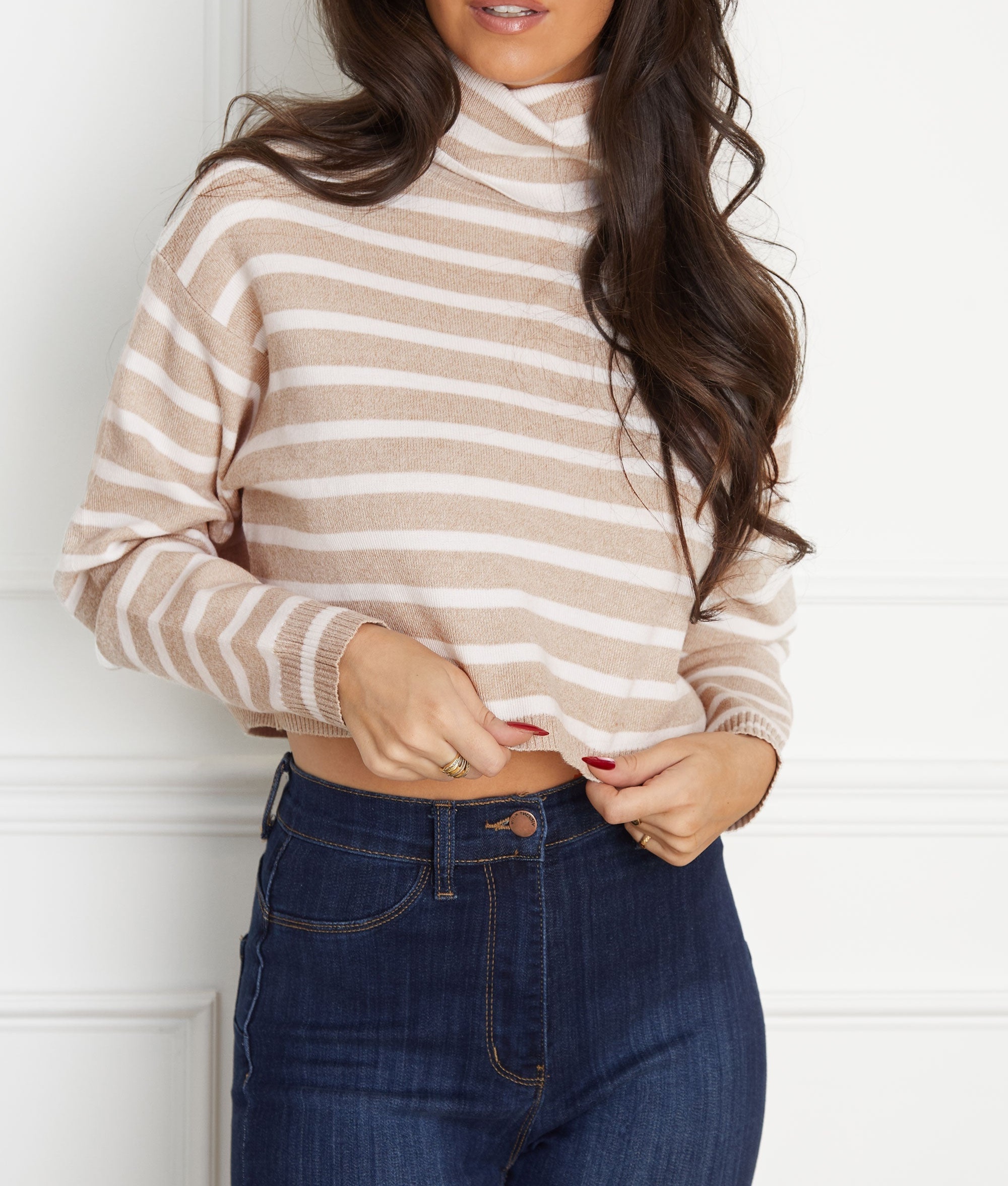 Premium Turtleneck Ribbed Sweater