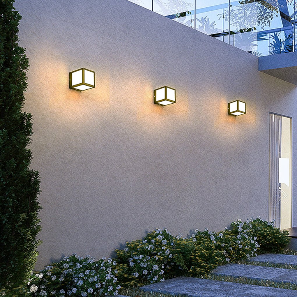 Modern Minimalist Solar Outdoor Waterproof LED Wall Light for Courtyard Balcony Aisle