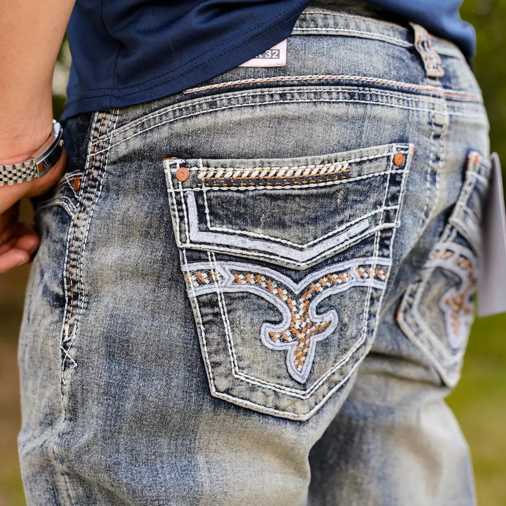 Men’s SA-002 Boot Cut Vintage Blue Jean