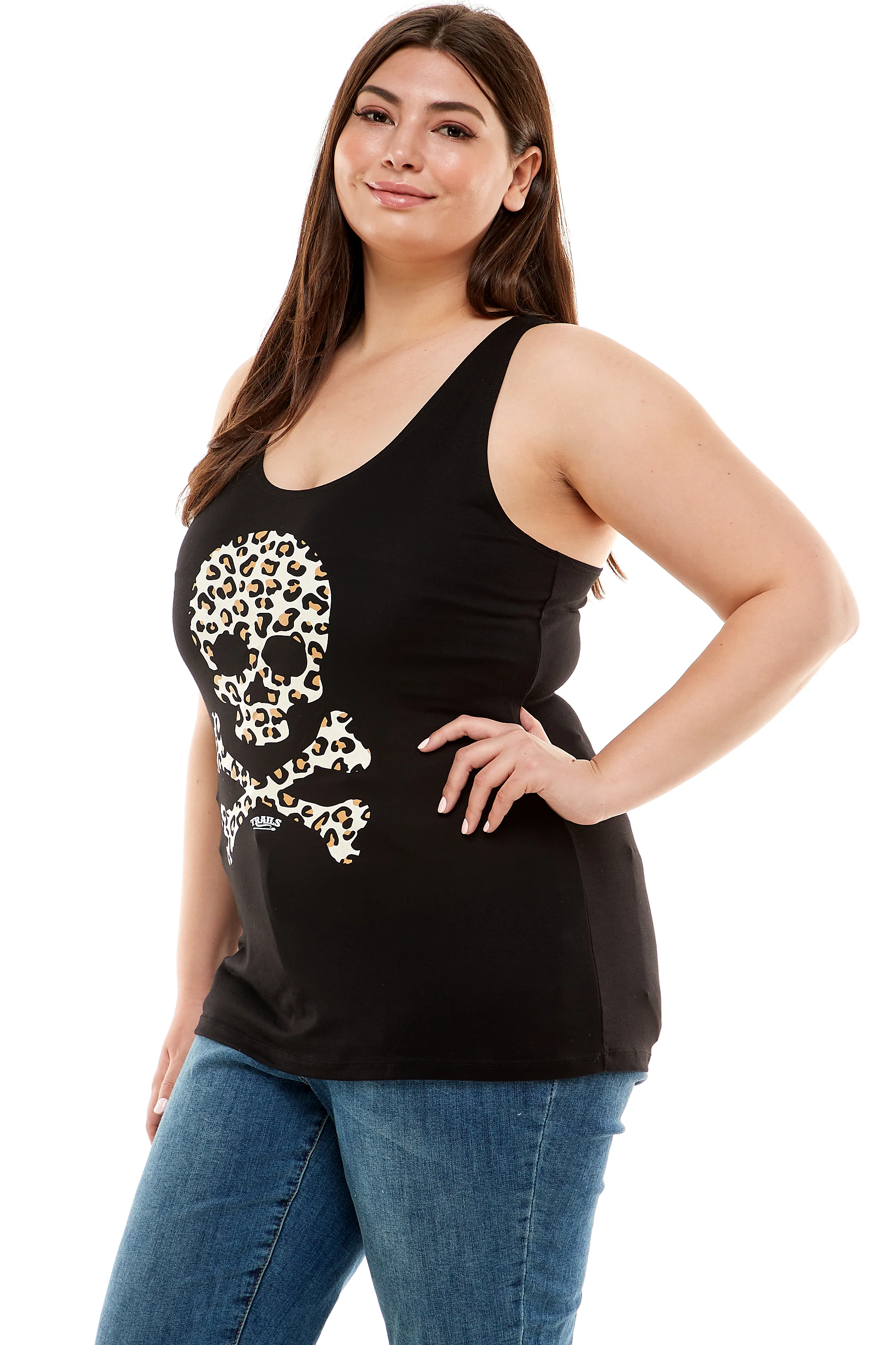 LEOPARD SKULL TANK TOP