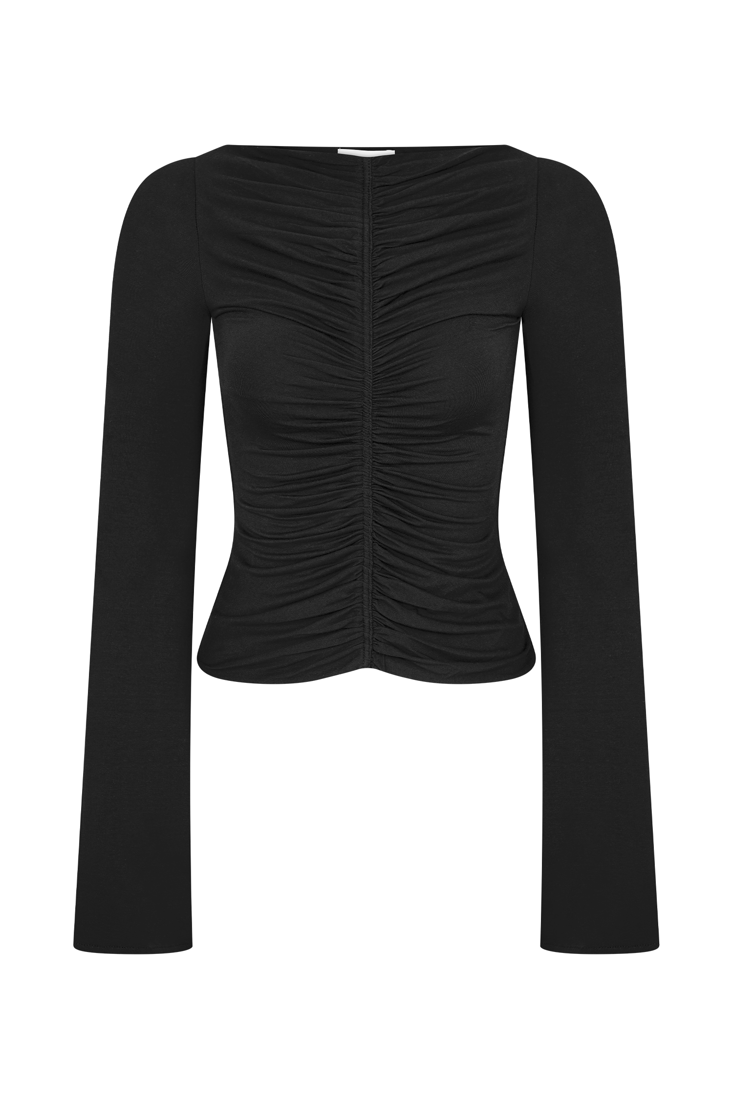 Black Modal Long Sleeve Top