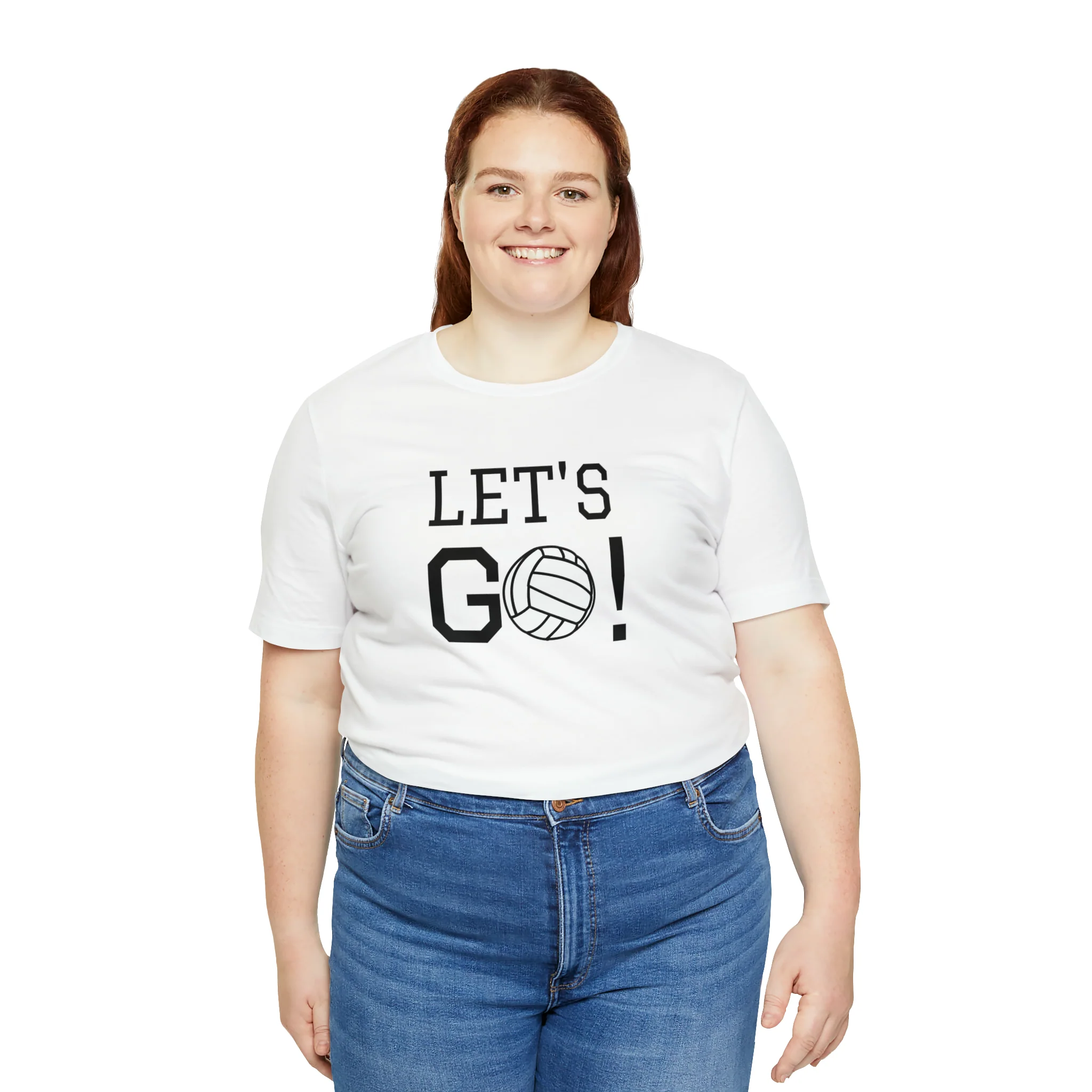 Let's Go! Volleyball Unisex Jersey Short Sleeve Tee