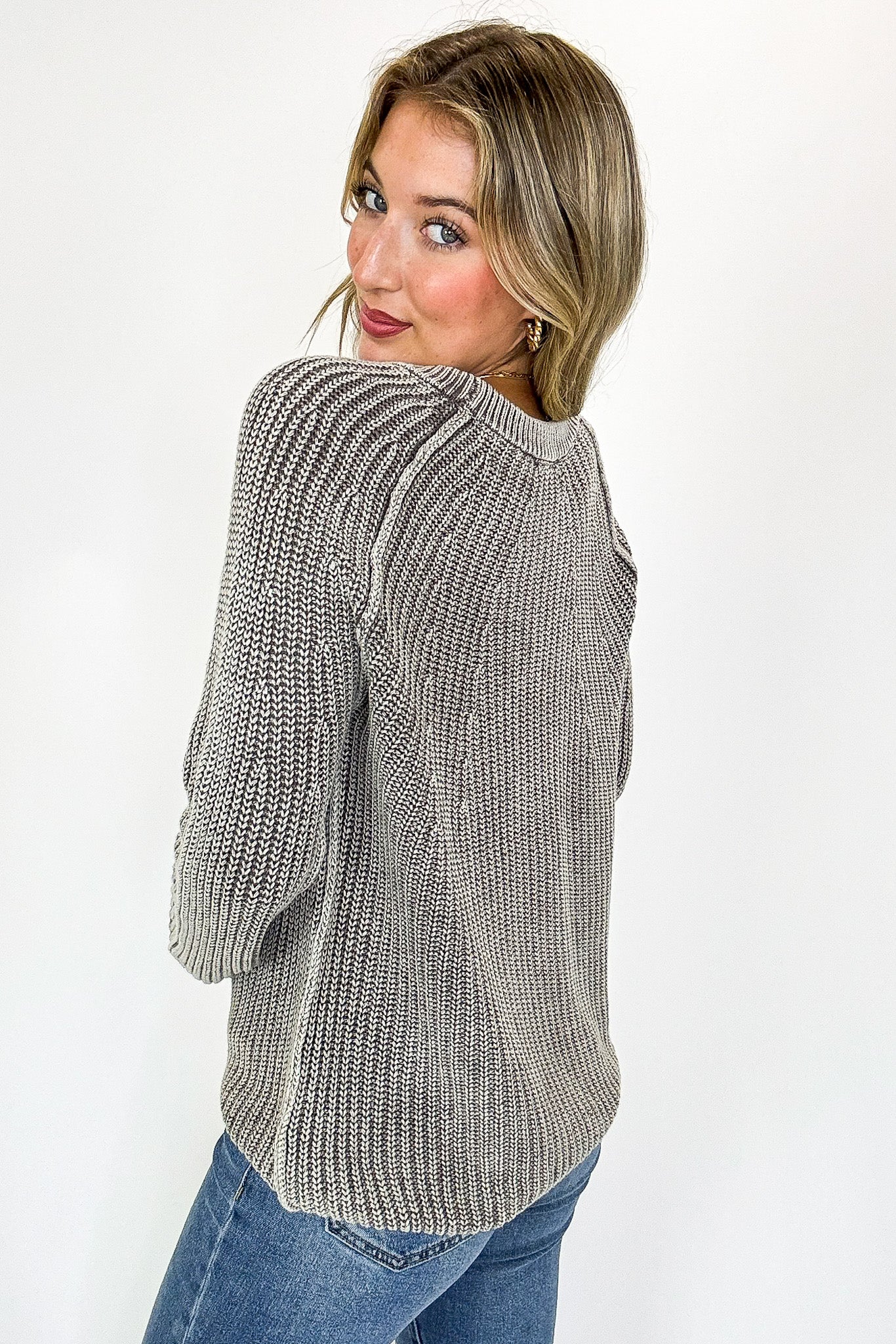 Fireside Stone Washed Round Neck Sweater