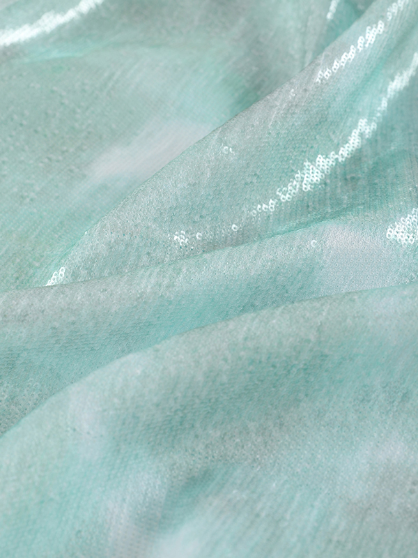 Shiny Sequinned Sleeveless Off-The-Shoulder Wrap Sexy Mini Dresses