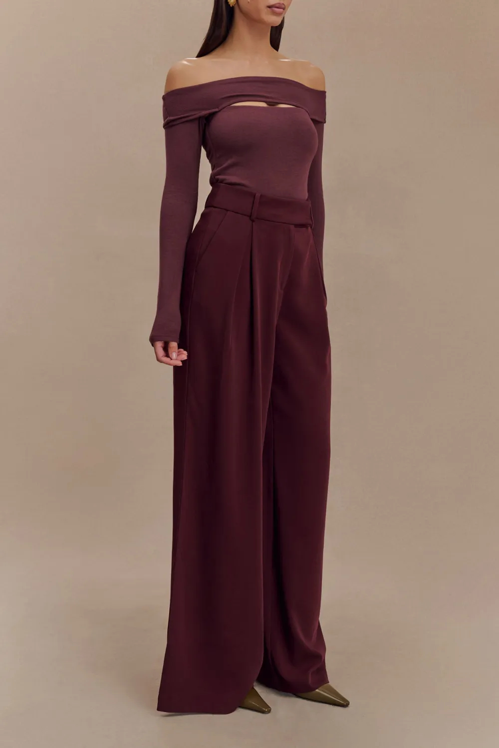 Pleated Wide Leg Loose Pants