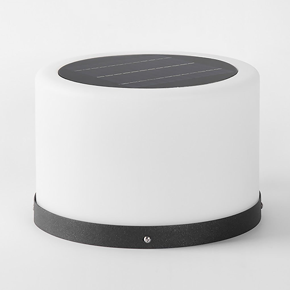 Round Acrylic Waterproof White LED Modern Solar Lights Outdoor Garden Lights